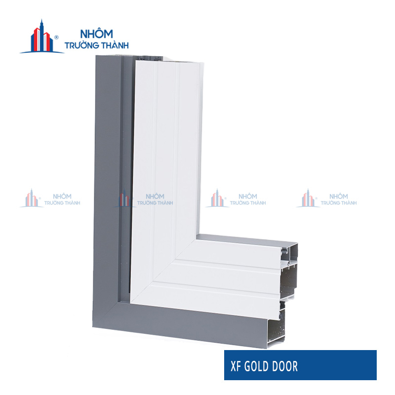 Mặt cắt nhôm xf gold door